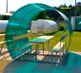 Беседки с лавочками и столиком в объявлении 3 фото Беседки с лавочками и столиком картинка из объявления