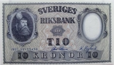 Две банкноты по 10 крон, Швеция картинка из объявления