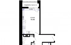 Продам 2 комнатную квартиру 51 м2 картинка из объявления