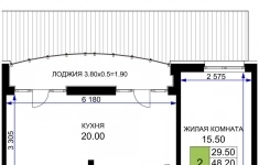 Продам 2 комнатную квартиру 49 м2 картинка из объявления